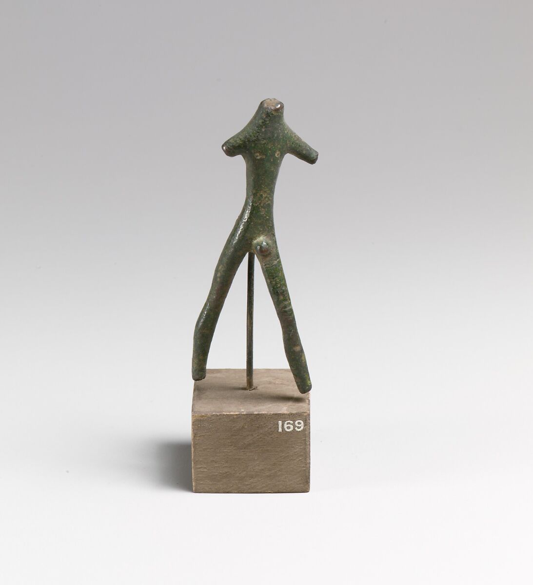 Statuette of a striding man, Bronze, Etruscan 