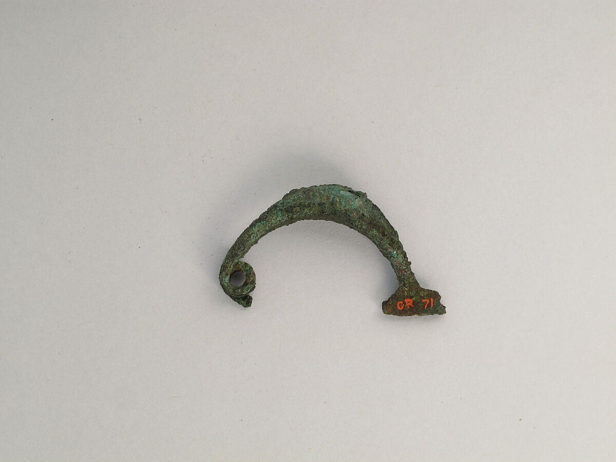 Fibula, boat-shaped type, Bronze, Italic 