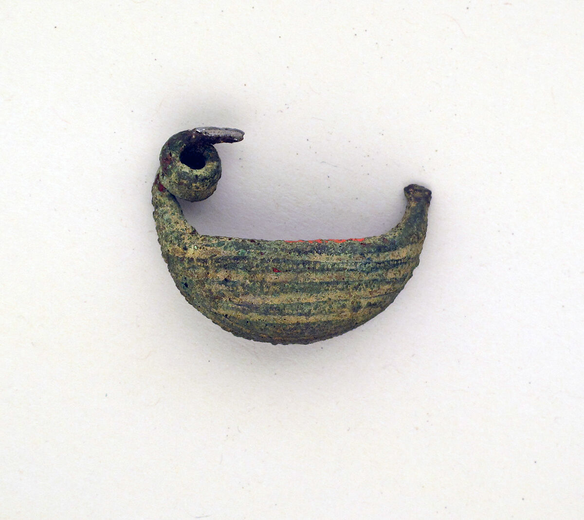 Fibula, boat-shaped type, Bronze, Italic 