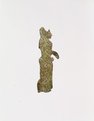Bronze plaque of a woman