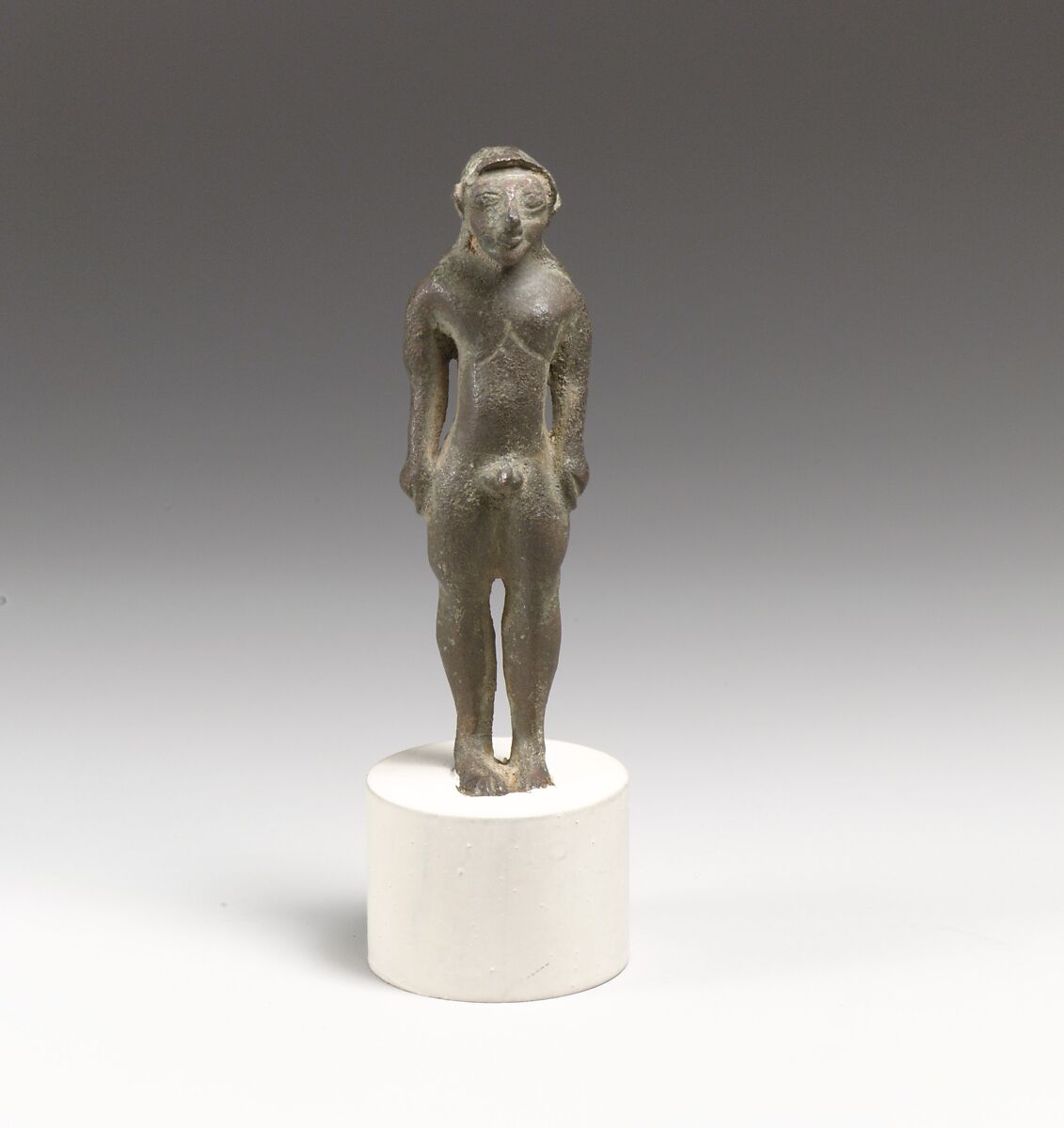 Statuette of a man, Apollo type, Bronze\, Etruscan 