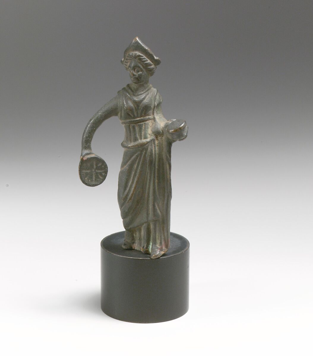 Bronze statuette of a goddess, Bronze, Italic 