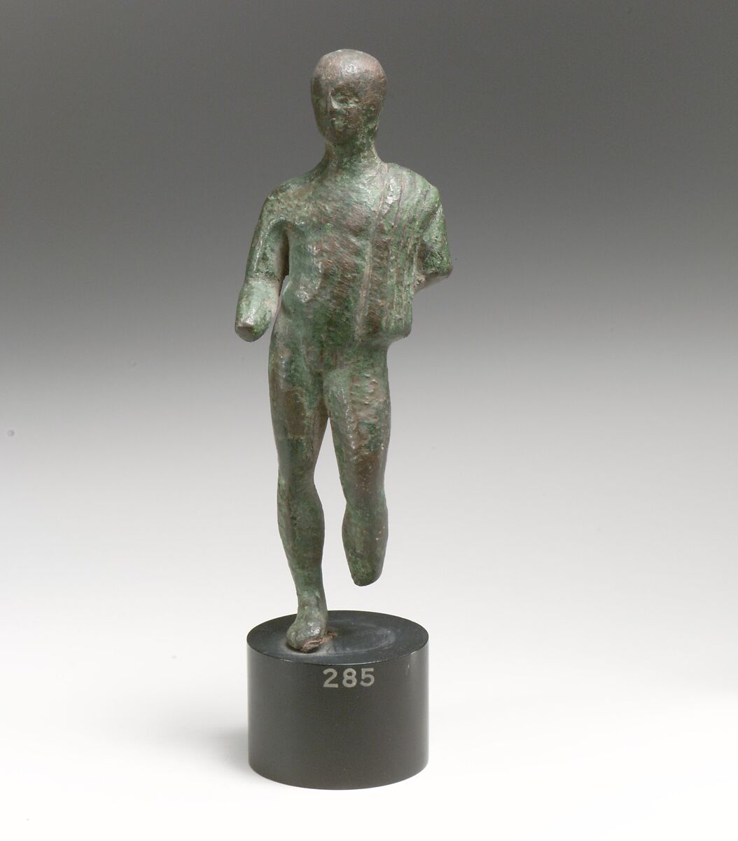 Bronze statuette of a youth, Bronze, Roman 
