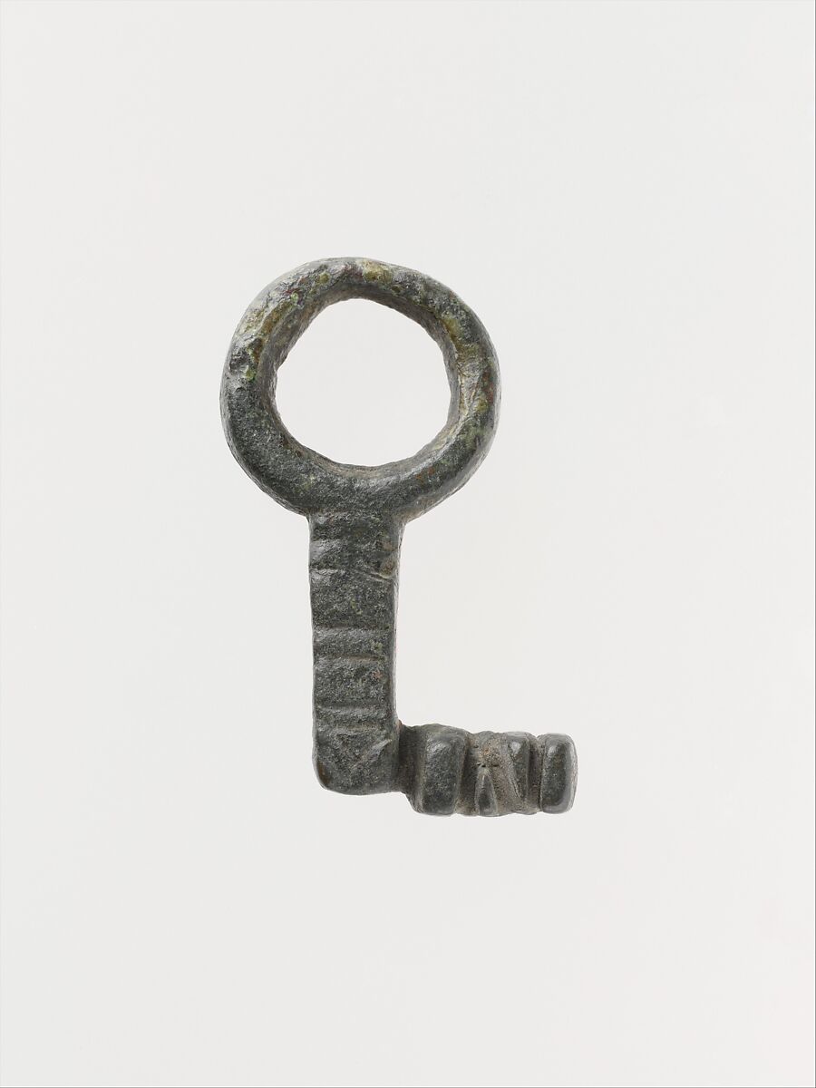 Bronze ring key, Bronze, Roman 