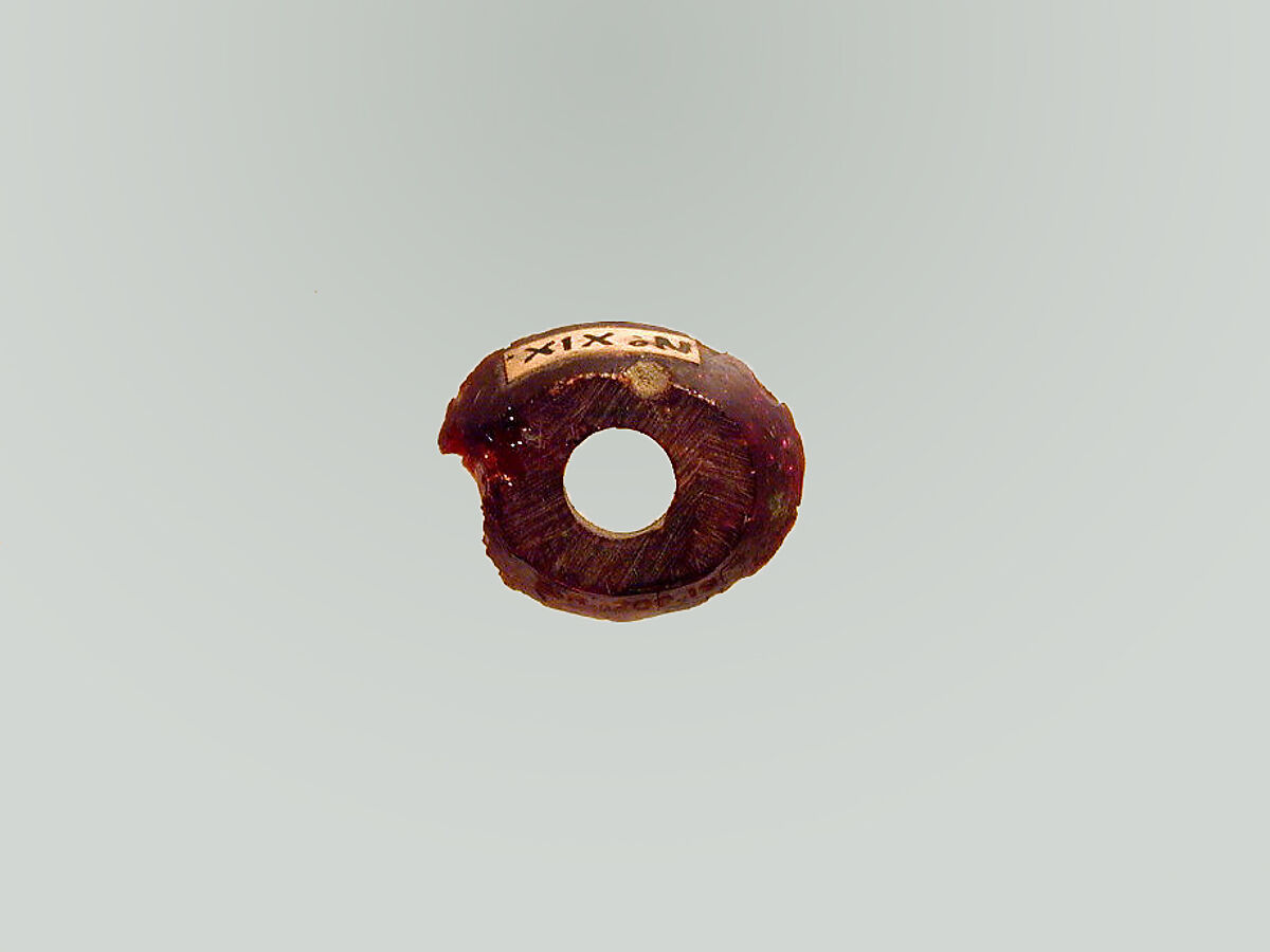 Fibula, fragment, Amber, Etruscan 