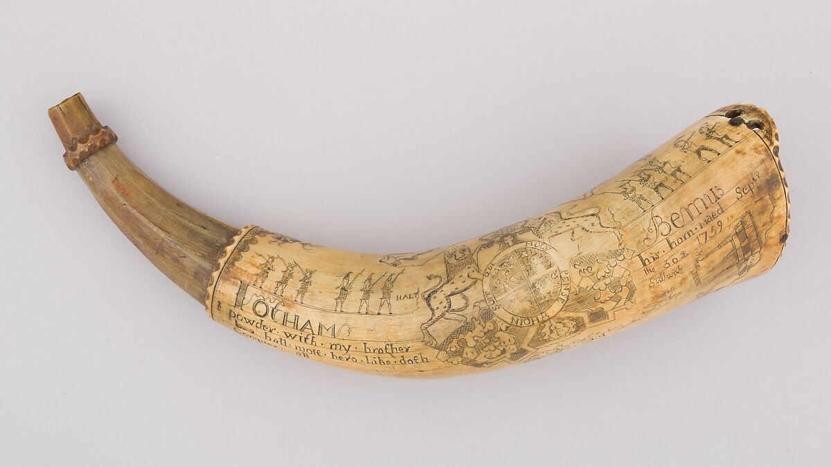 Priest Family Powder Horn