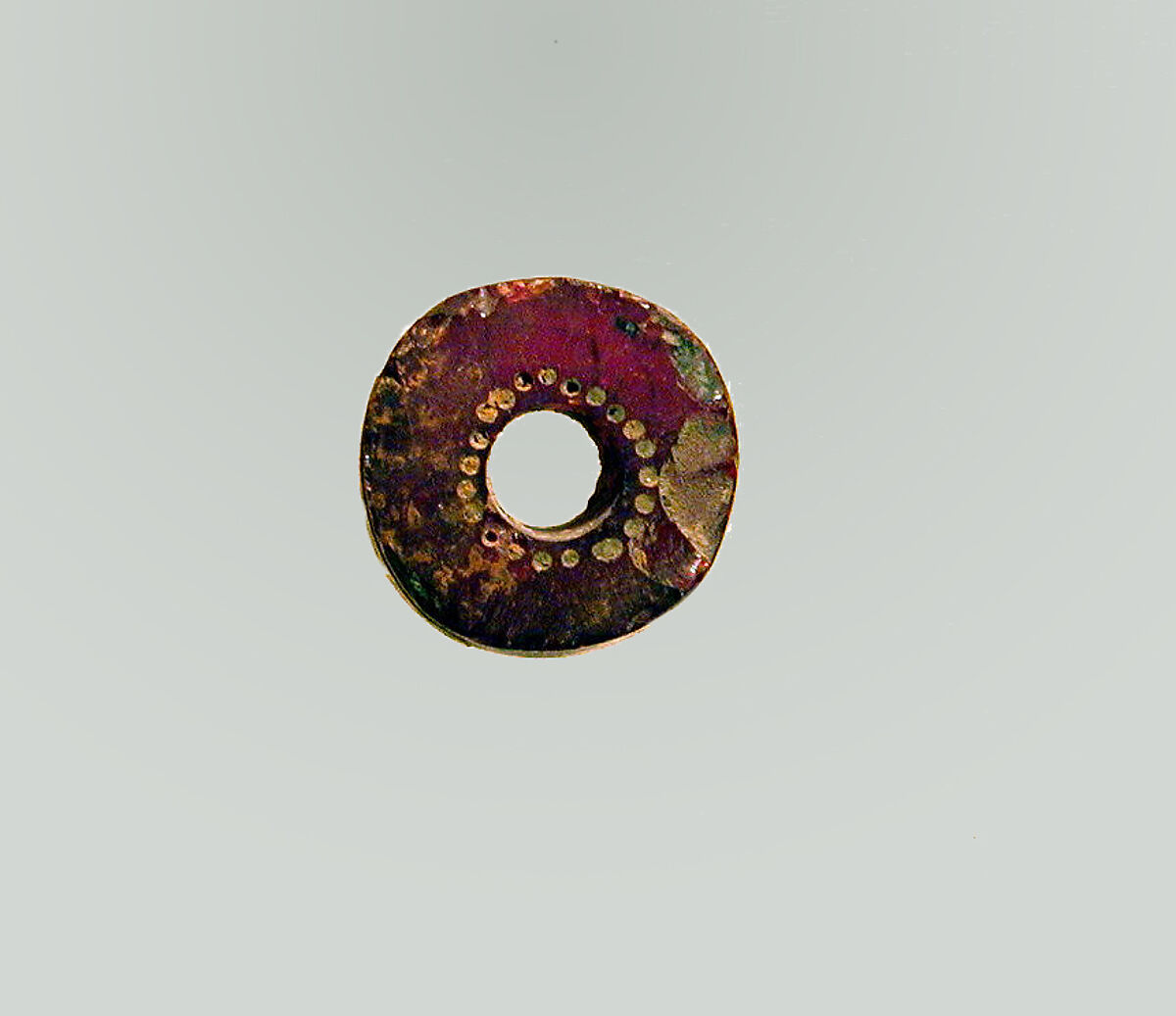 Fibula, fragment, Amber, Etruscan 