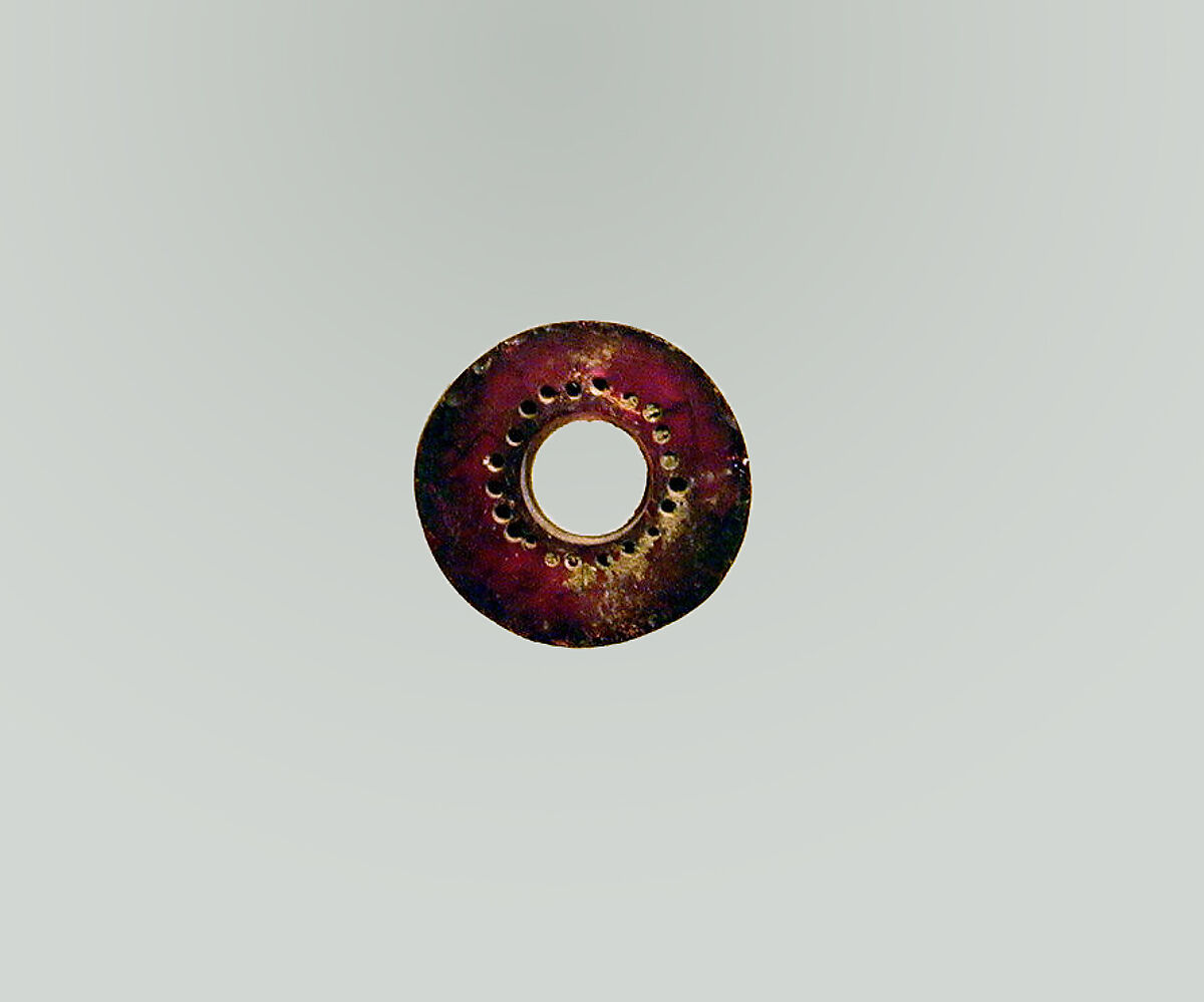 Fibula, fragment, Amber, Etruscan 