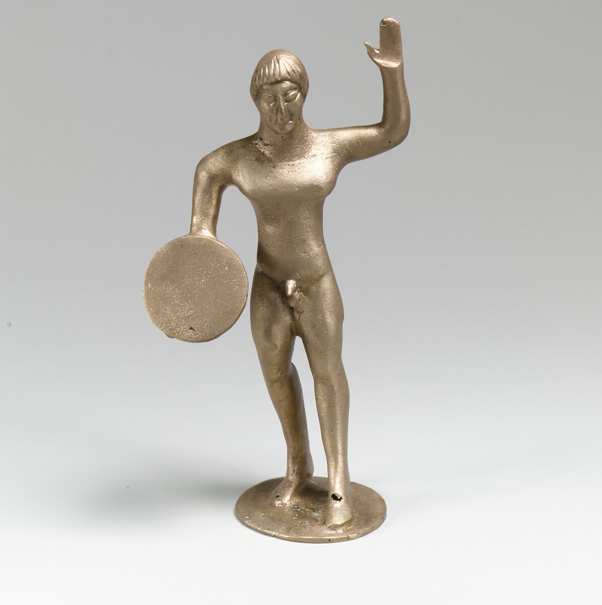 Statuette of a diskos-thrower, Bronze 