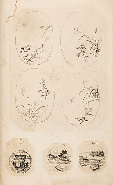 金工絵 Copy book of Toshiyoshi (also called Kōsō, Seijō, or Toshinaga), 紫原壽良画 Murasakibara Toshiyoshi (Japanese, born 1829), Ink on bound paper, Japanese