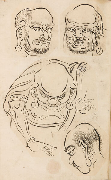 金工絵 Copy book of Toshiyoshi (also called Kōsō, Seijō, or Toshinaga), 紫原壽良画 Murasakibara Toshiyoshi (Japanese, born 1829), Ink on bound paper, Japanese