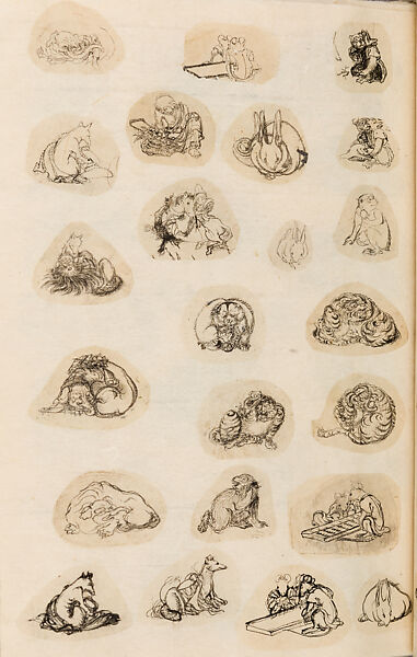 金工絵 Copy book of Toshiyoshi (also called Kōsō, Seijō, or Toshinaga), 紫原壽良画 Murasakibara Toshiyoshi (Japanese, born 1829), Ink on bound paper, Japanese