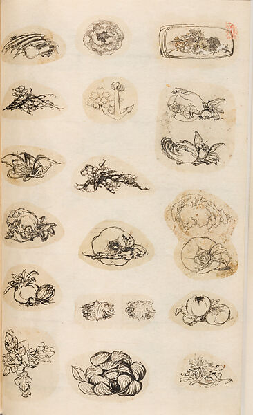 金工絵 Copy book of Toshiyoshi (also called Kōsō, Seijō, or Toshinaga), 紫原壽良画 Murasakibara Toshiyoshi (Japanese, born 1829), Ink on bound paper, Japanese