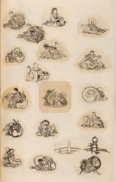 金工絵 Copy book of Toshiyoshi (also called Kōsō, Seijō, or Toshinaga), 紫原壽良画 Murasakibara Toshiyoshi (Japanese, born 1829), Ink on bound paper, Japanese