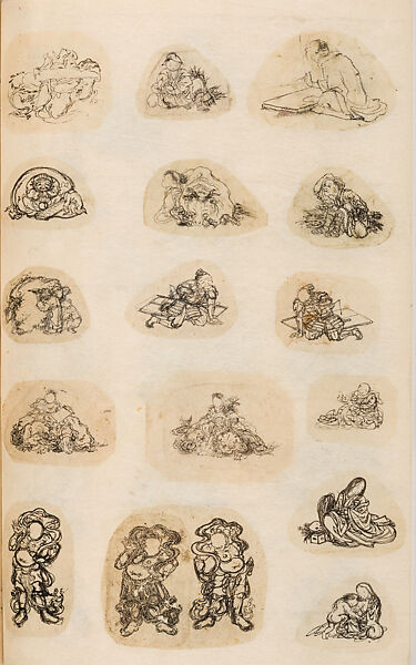 金工絵 Copy book of Toshiyoshi (also called Kōsō, Seijō, or Toshinaga), 紫原壽良画 Murasakibara Toshiyoshi (Japanese, born 1829), Ink on bound paper, Japanese