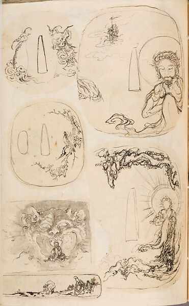 金工絵 Copy book of Toshiyoshi (also called Kōsō, Seijō, or Toshinaga), 紫原壽良画 Murasakibara Toshiyoshi (Japanese, born 1829), Ink on bound paper, Japanese