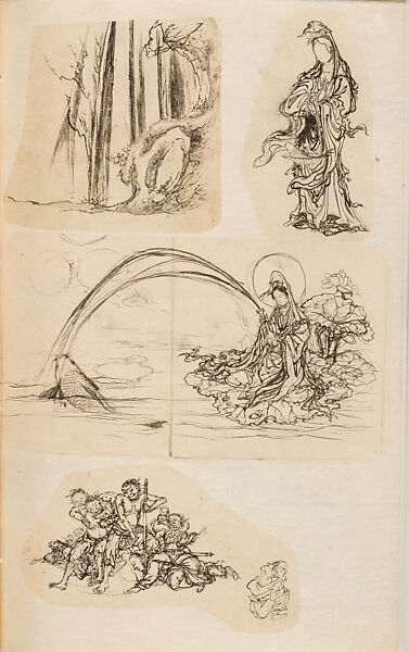 金工絵 Copy book of Toshiyoshi (also called Kōsō, Seijō, or Toshinaga), 紫原壽良画 Murasakibara Toshiyoshi (Japanese, born 1829), Ink on bound paper, Japanese