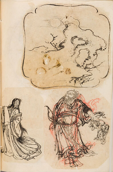 金工絵 Copy book of Toshiyoshi (also called Kōsō, Seijō, or Toshinaga), 紫原壽良画 Murasakibara Toshiyoshi (Japanese, born 1829), Ink on bound paper, Japanese