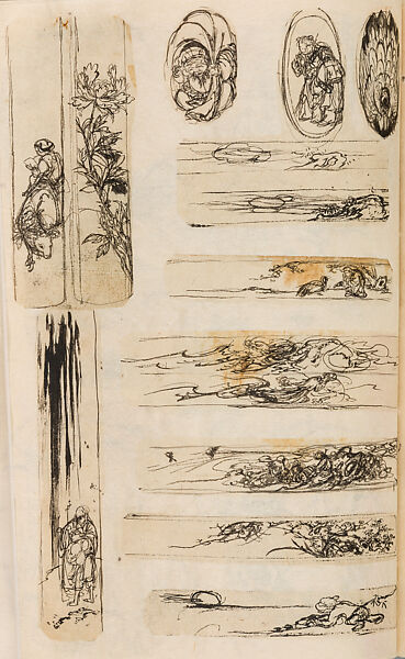金工絵 Copy book of Toshiyoshi (also called Kōsō, Seijō, or Toshinaga), 紫原壽良画 Murasakibara Toshiyoshi (Japanese, born 1829), Ink on bound paper, Japanese