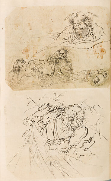 金工絵 Copy book of Toshiyoshi (also called Kōsō, Seijō, or Toshinaga), 紫原壽良画 Murasakibara Toshiyoshi (Japanese, born 1829), Ink on bound paper, Japanese