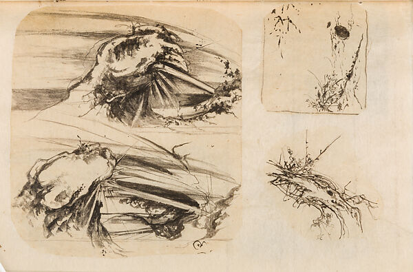 金工絵 Copy book of Toshiyoshi (also called Kōsō, Seijō, or Toshinaga), 紫原壽良画 Murasakibara Toshiyoshi (Japanese, born 1829), Ink on bound paper, Japanese