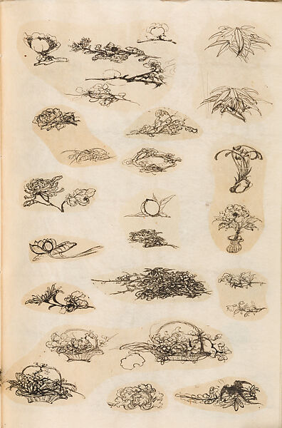 金工絵 Copy book of Toshiyoshi (also called Kōsō, Seijō, or Toshinaga), 紫原壽良画 Murasakibara Toshiyoshi (Japanese, born 1829), Ink on bound paper, Japanese