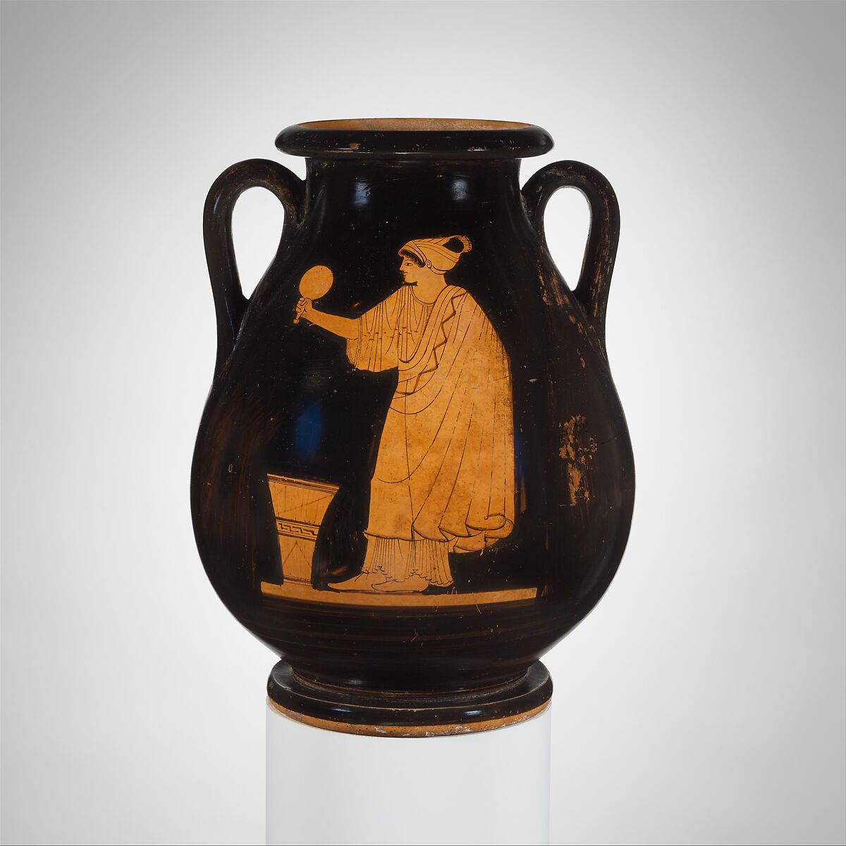 Terracotta pelike (jar), Attributed to the Argos Painter, Terracotta, Greek, Attic 