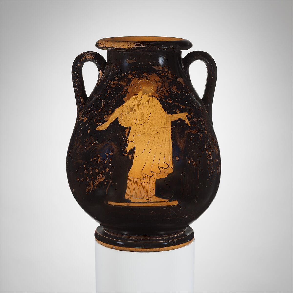 Terracotta pelike (jar), Attributed to the Argos Painter, Terracotta, Greek, Attic