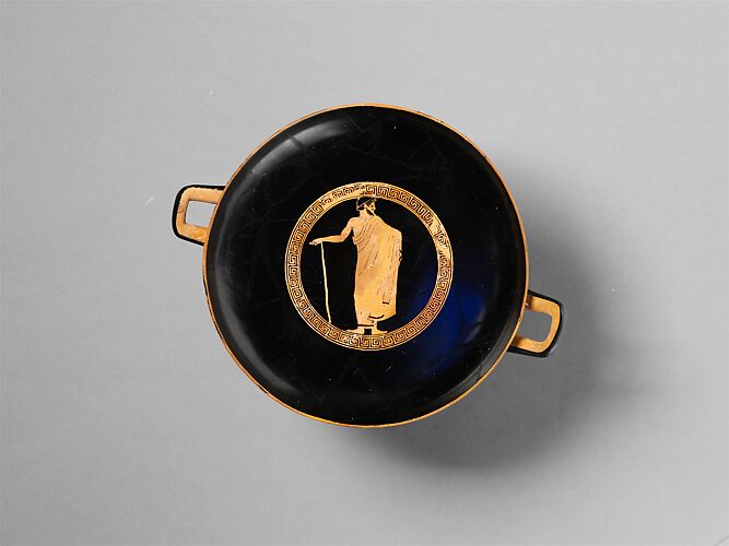 Terracotta kylix (drinking cup)