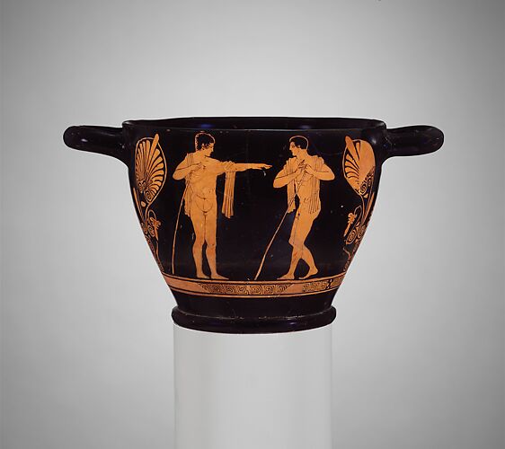Terracotta skyphos (deep drinking cup)