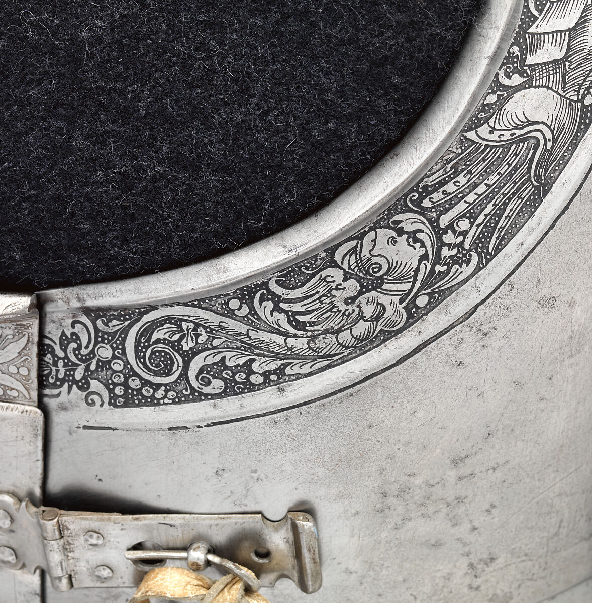 Cuirass and Tassets (Torso and Hip Defense), Attributed to Kolman Helmschmid (German, Augsburg 1471–1532), Steel, leather, German, Augsburg