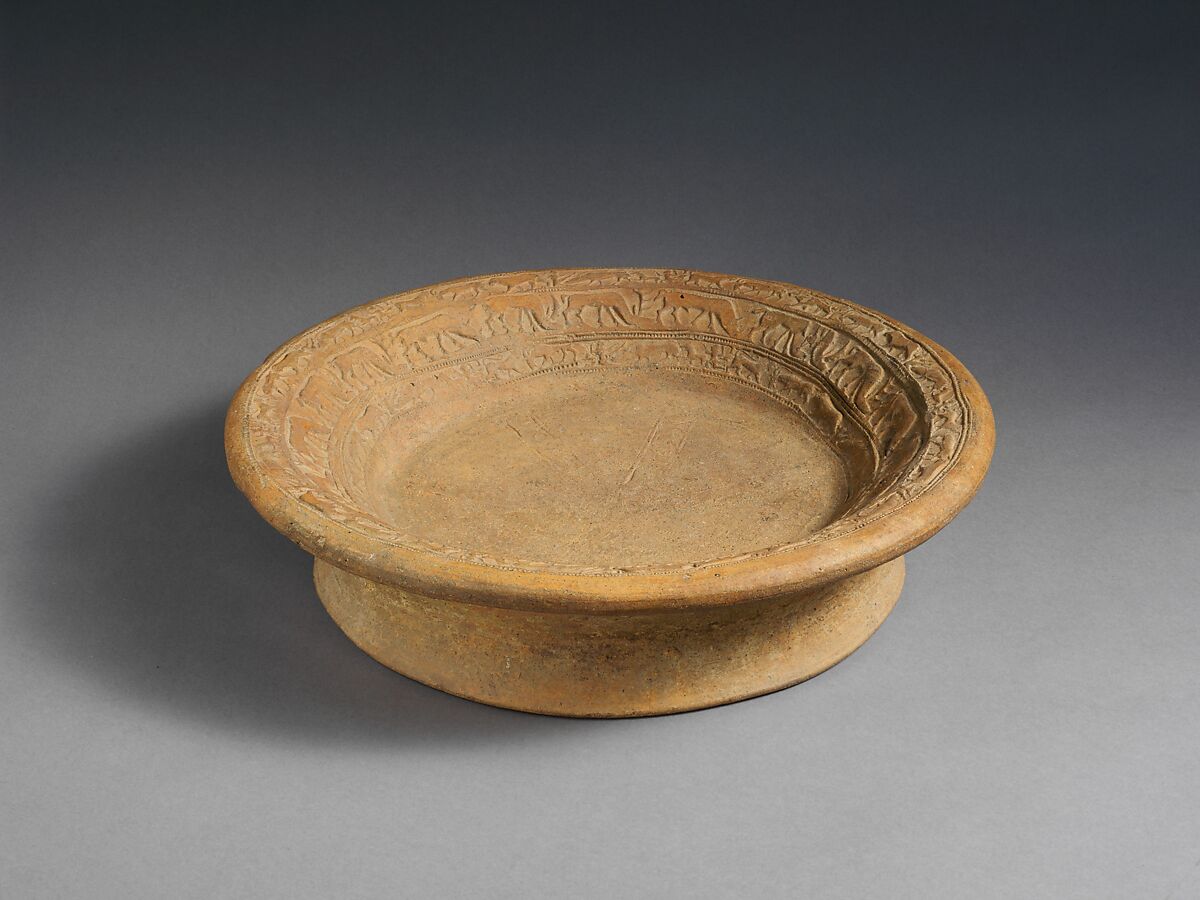 Terracotta brazier, Terracotta, Etruscan 