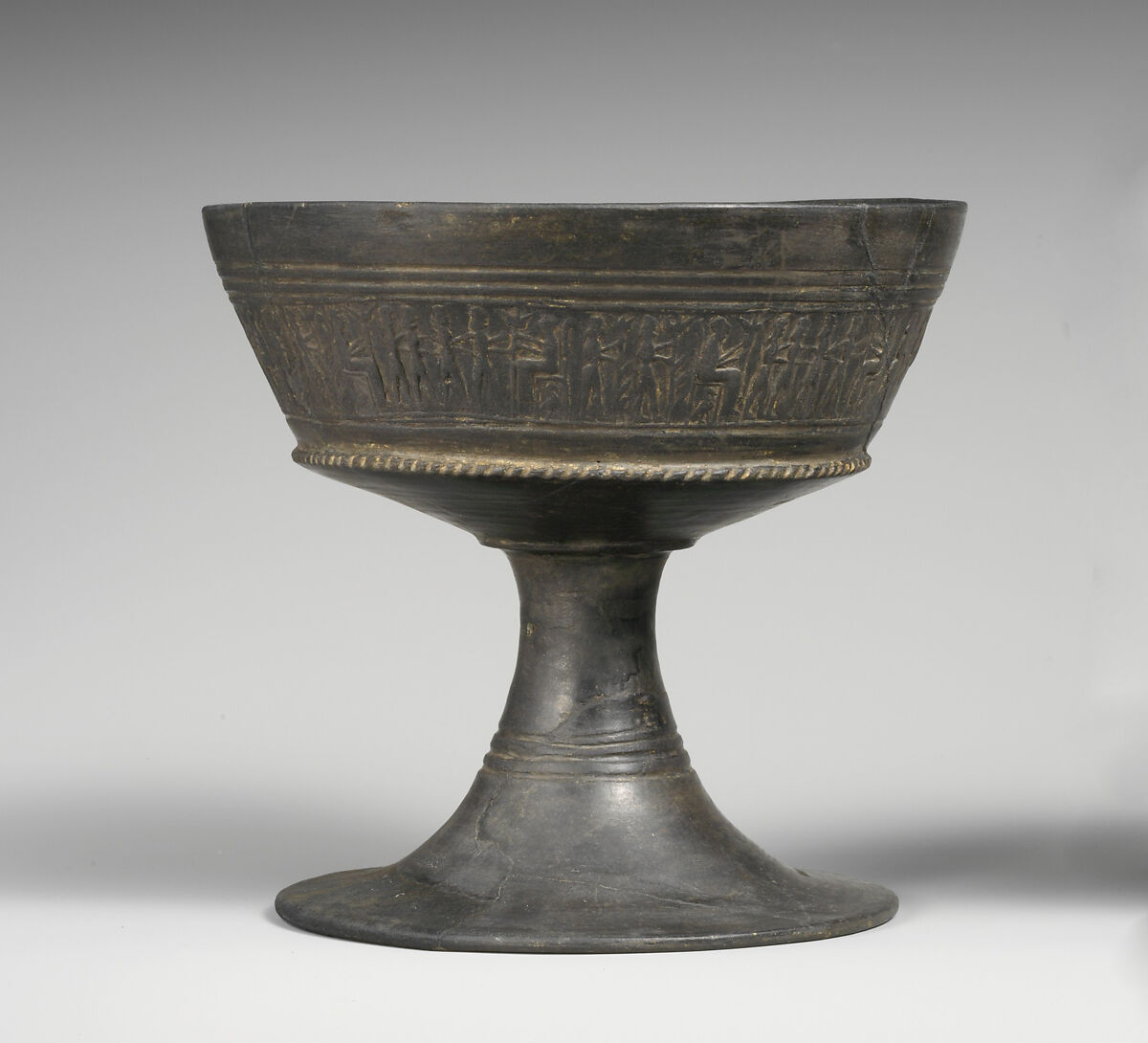 Terracotta chalice, Terracotta, Etruscan 