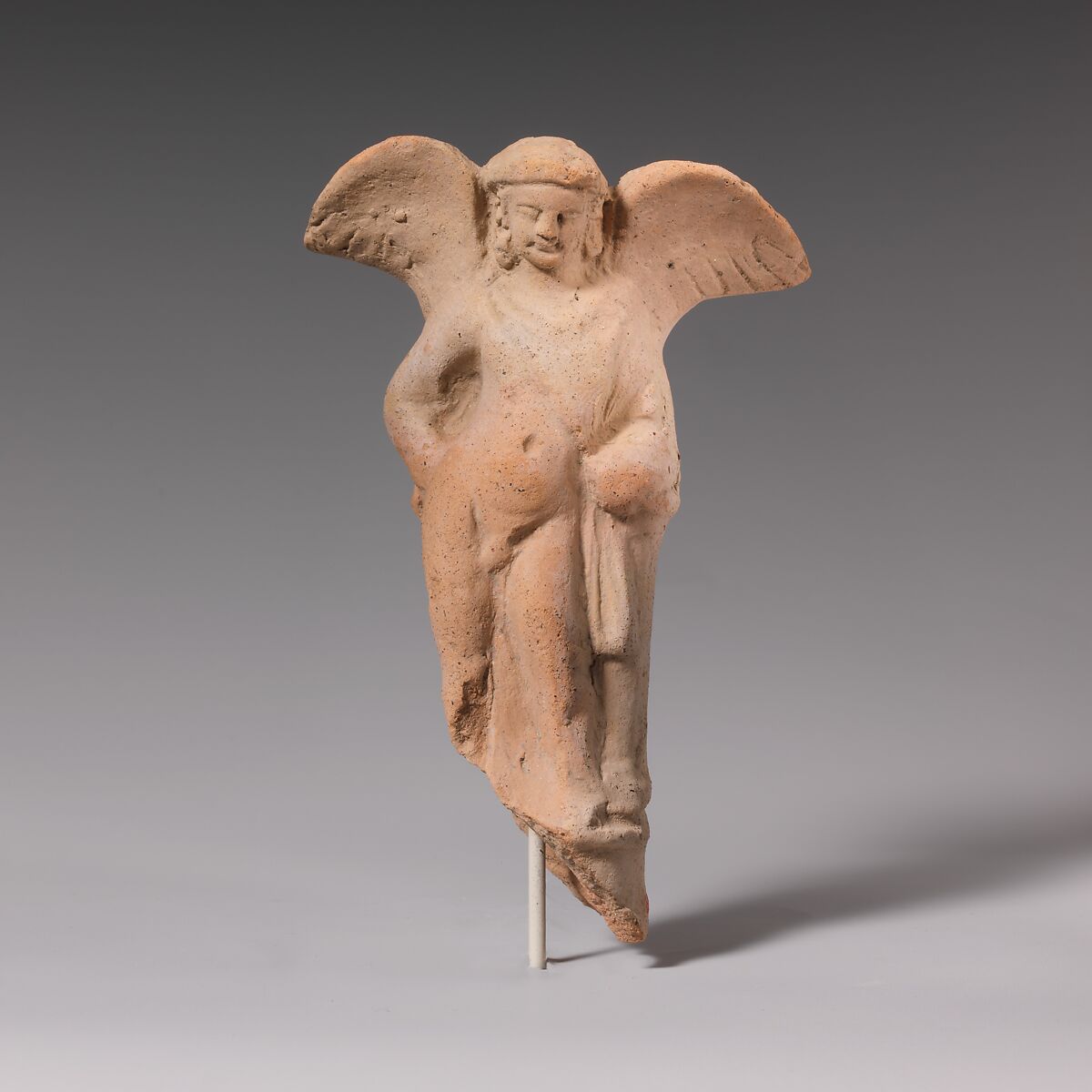 Terracotta statuette of Eros, Terracotta, Greek, South Italian 