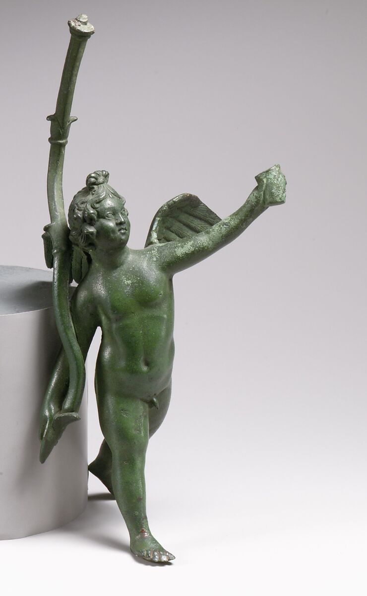 Bronze statuette of Eros running, Bronze, Roman 