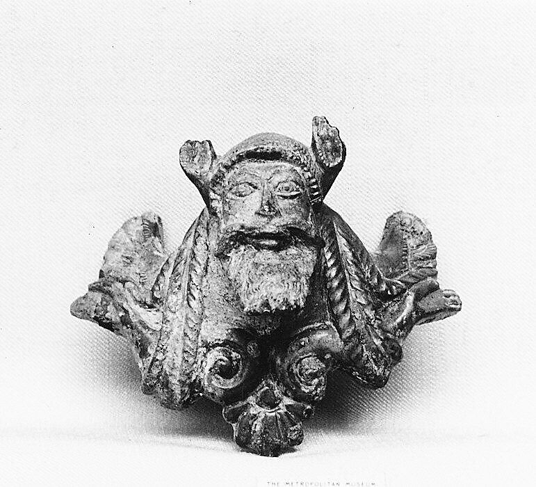 Bronze helmet attachment, Bronze, Etruscan