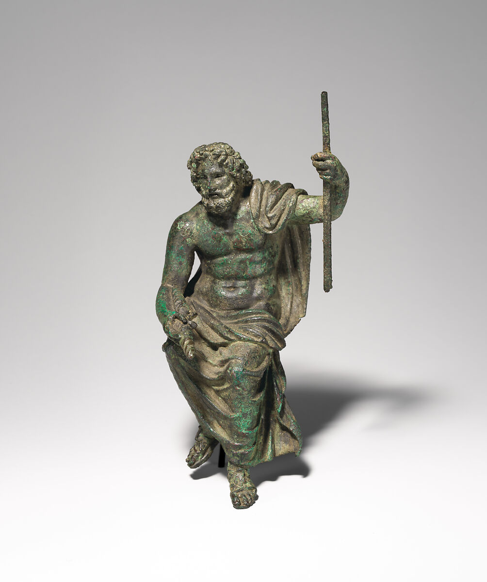 Bronze statuette of Jupiter Capitolinus, Bronze, Roman