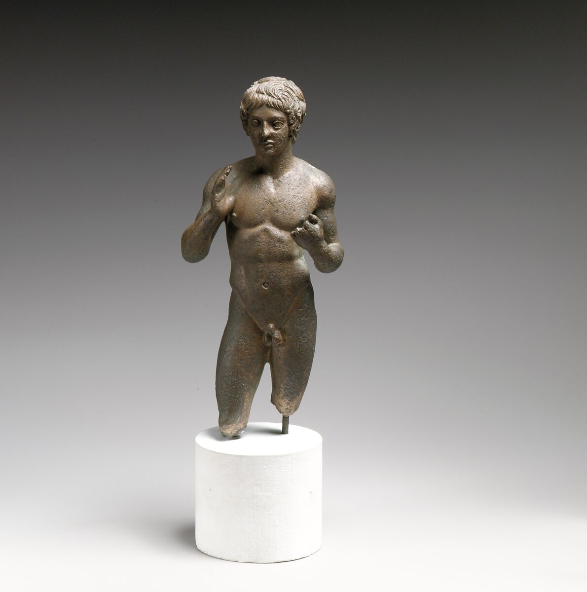 Bronze statuette of a youth, Bronze, Etruscan