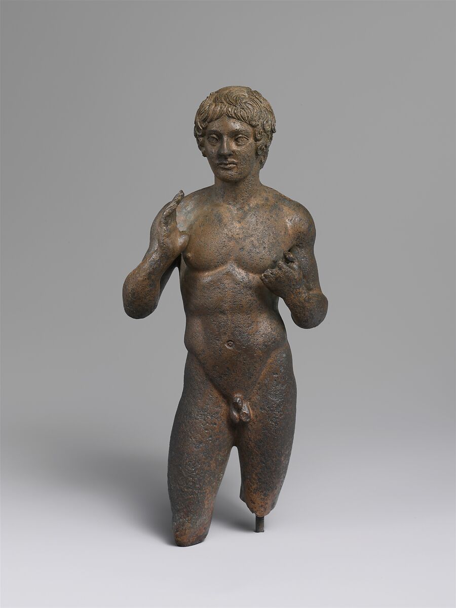 Bronze statuette of a youth, Bronze, Etruscan