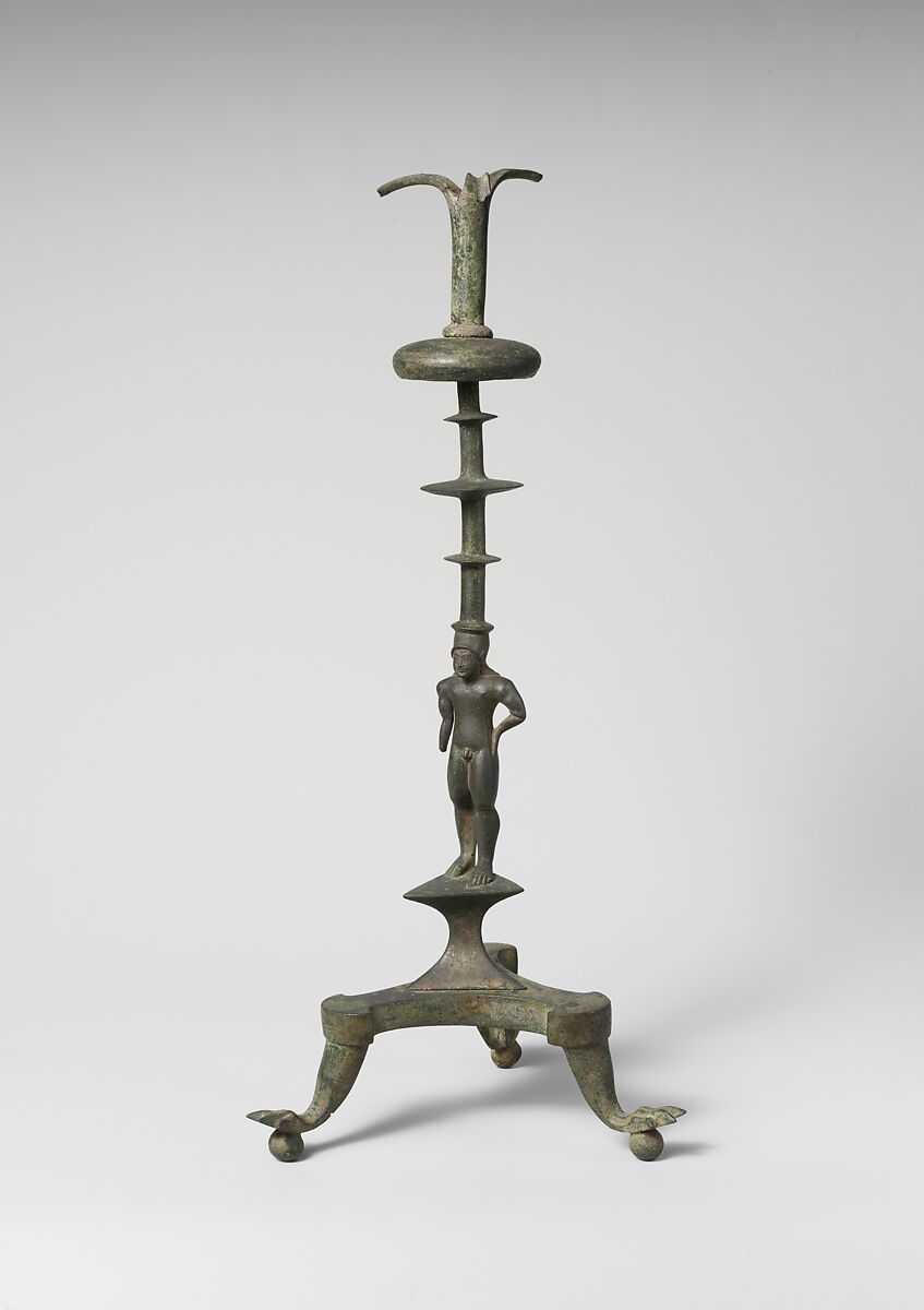 Bronze thymiaterion (incense burner), Bronze, Etruscan 