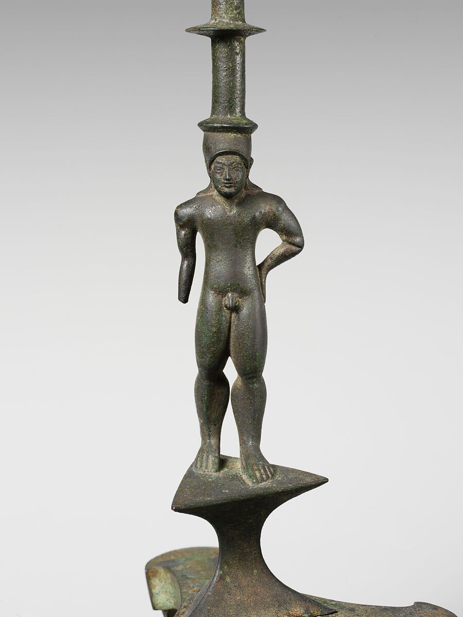 Bronze thymiaterion (incense burner), Bronze, Etruscan