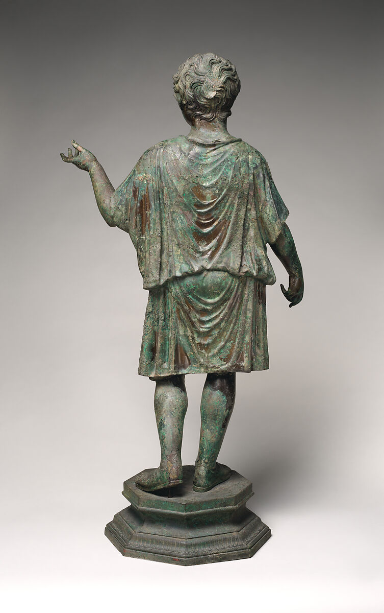 Bronze statue of a camillus (acolyte), Bronze, Roman