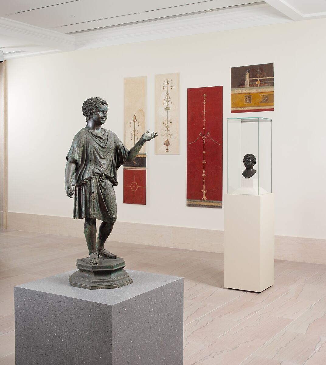 Bronze statue of a camillus (acolyte), Bronze, Roman