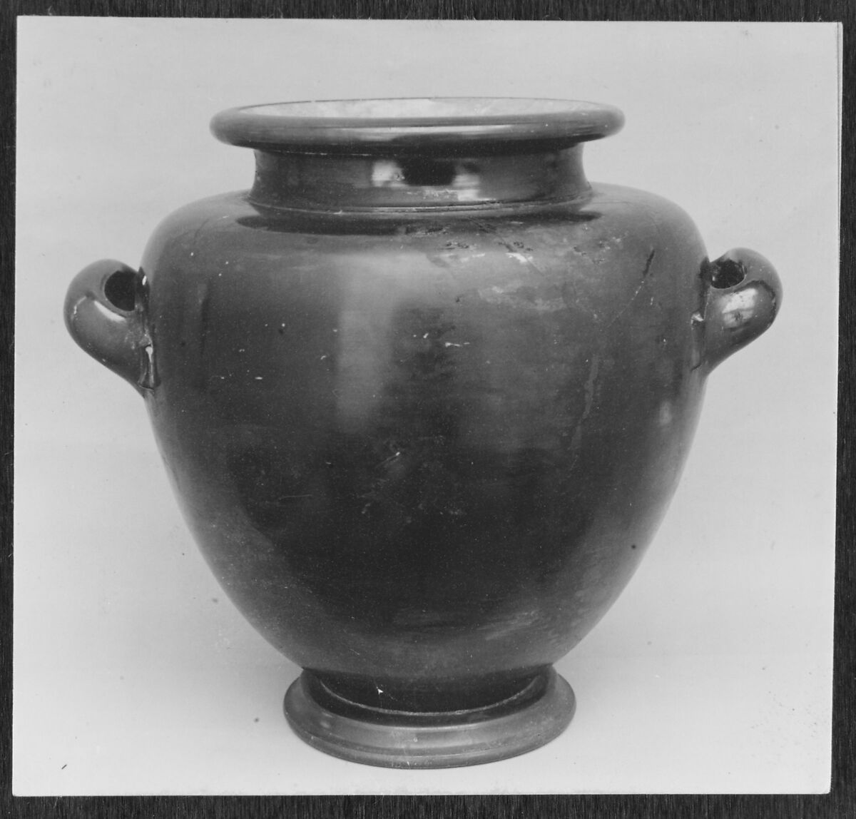 Terracotta stamnos (jar), Terracotta, Greek, Attic 