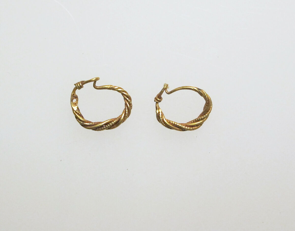 Earrings, Gold, Greek 