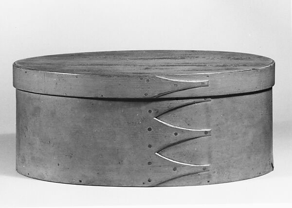 Oval Box, United Society of Believers in Christ’s Second Appearing (“Shakers”) (American, active ca. 1750–present), Wood; Maple, pine, American, Shaker