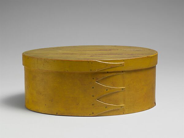 Oval Box, United Society of Believers in Christ’s Second Appearing (“Shakers”) (American, active ca. 1750–present), Wood; Maple, pine, American, Shaker 