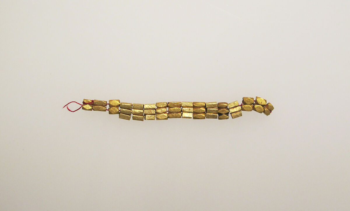Necklace with 16 beads, Gold, Roman 