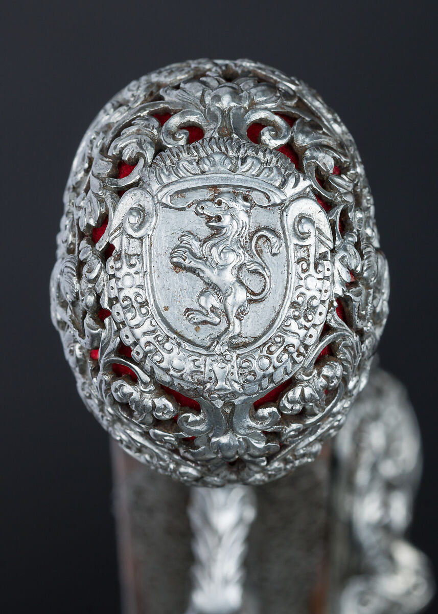 Pair of Flintlock Pistols, Giovan Battista Francino (Italian, Brescia, active second half of 17th century), Steel, wood (walnut), wool, Italian, Brescia