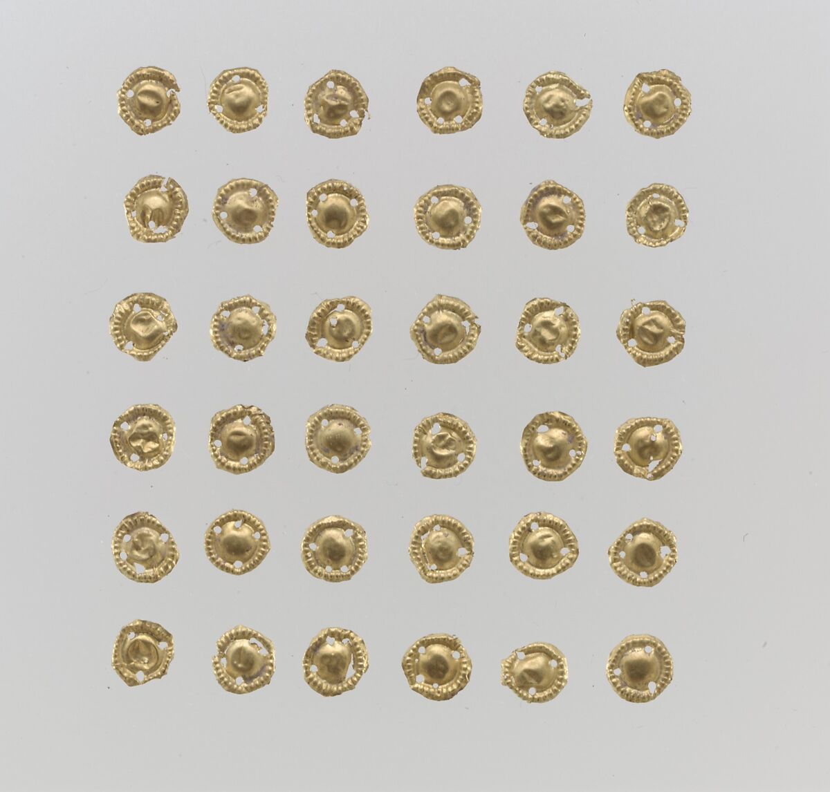 Sheet appliques, circular, 120, Gold, East Germanic or nomadic (?) 